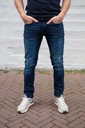 stretch jeans donkerblauw