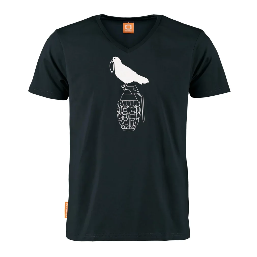 Okimono T-shirt Heren, Zwart, Bad Dove