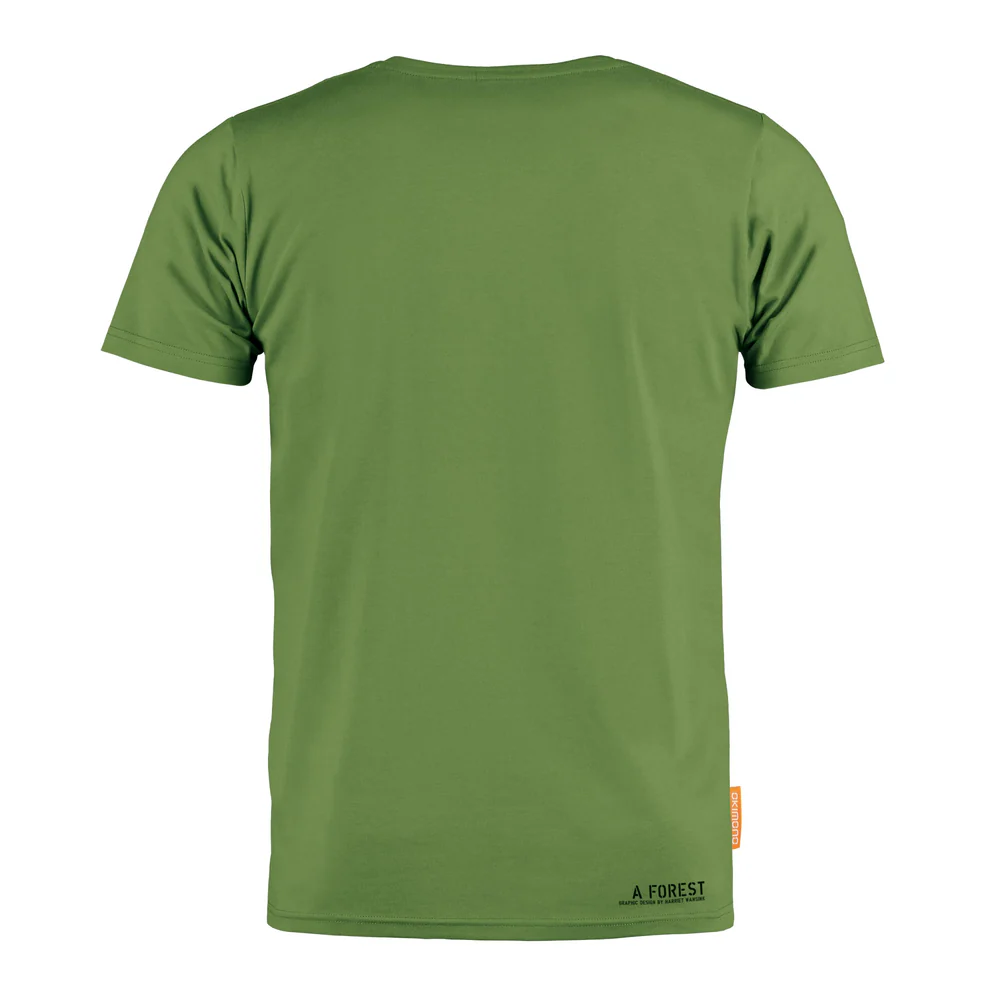 Okimono T-shirt Heren, Groen, A Forest