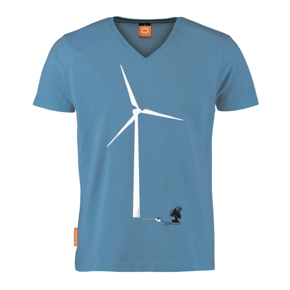 Okimono T-shirt Heren, Blauw, Perpetuum Mobile 2.0