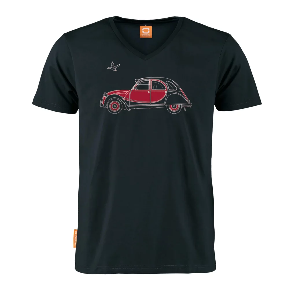 Okimono T-shirt Heren, Zwart, Eend 2