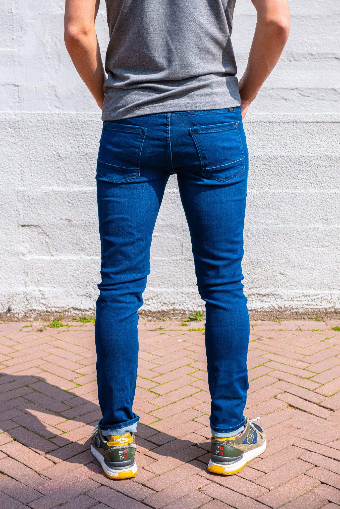 Super Stretch Jeans Midblue, Slim Fit, Zeer Comfortabel! - Afbeelding 3