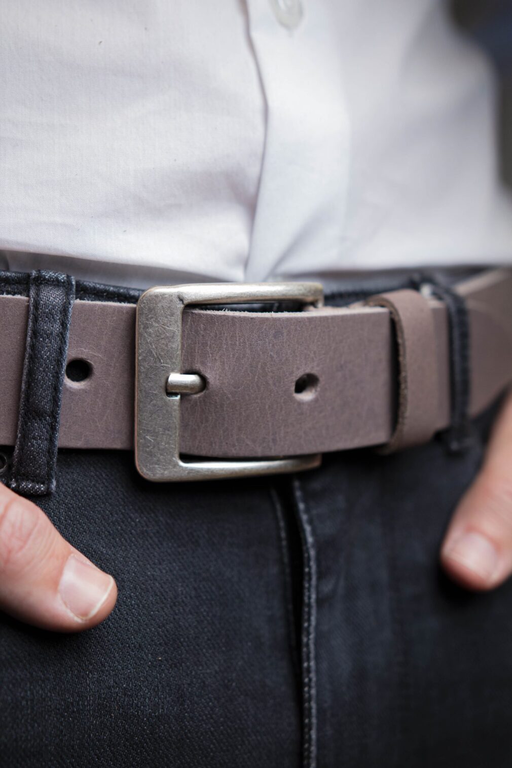 Lederen Riem Lichtbruin, Goede Kwaliteit