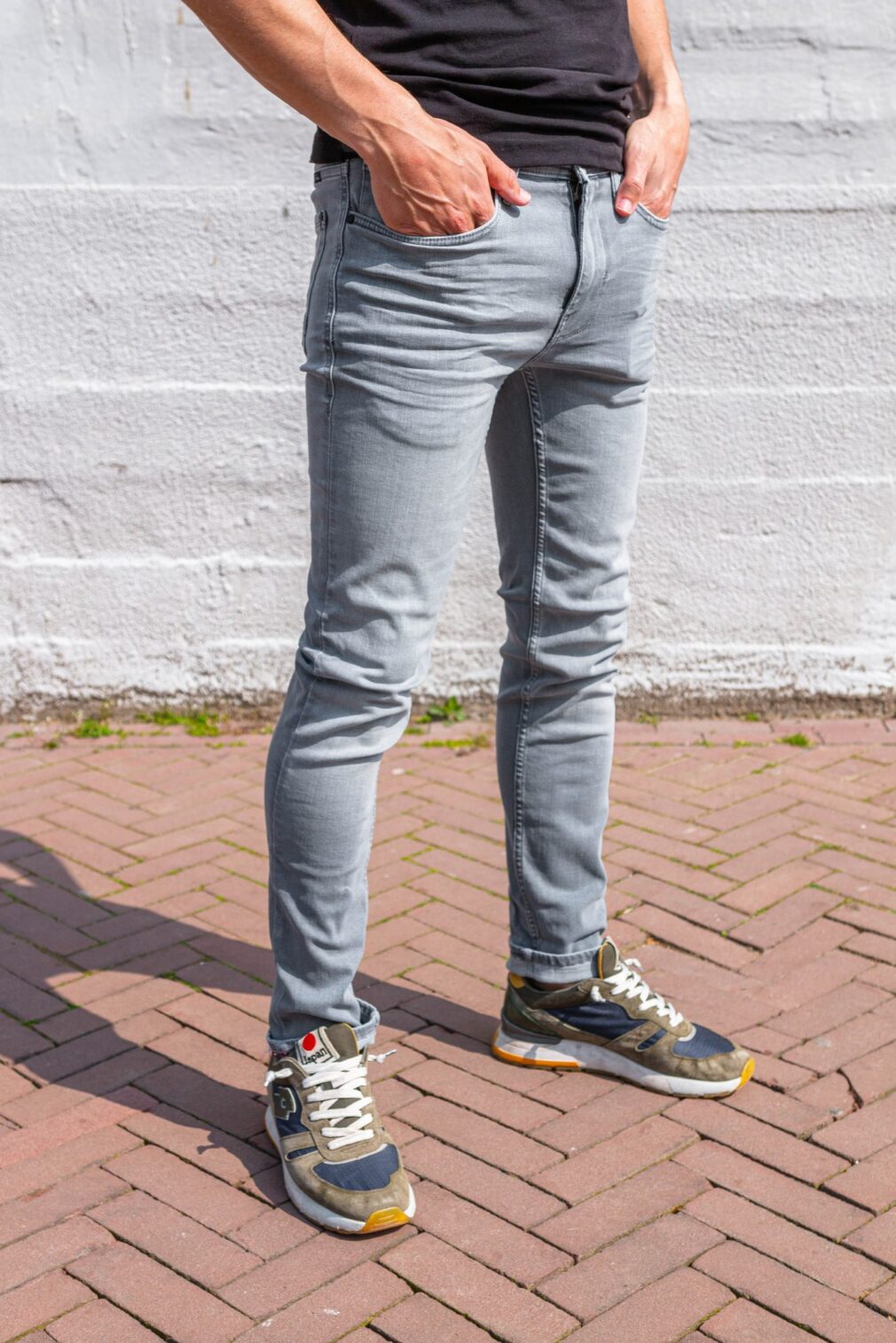 Super Stretch Jeans Grijs, Slim Fit, Zeer Comfortabel!