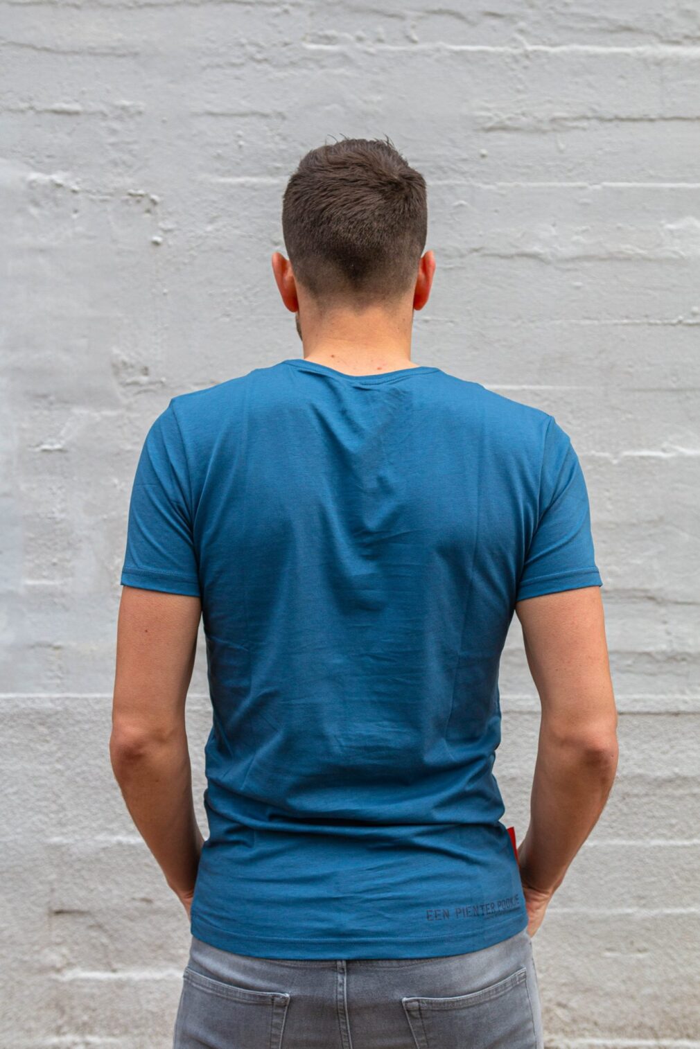 Okimono T-shirt Heren, Blauw, Een Pienter Pookje