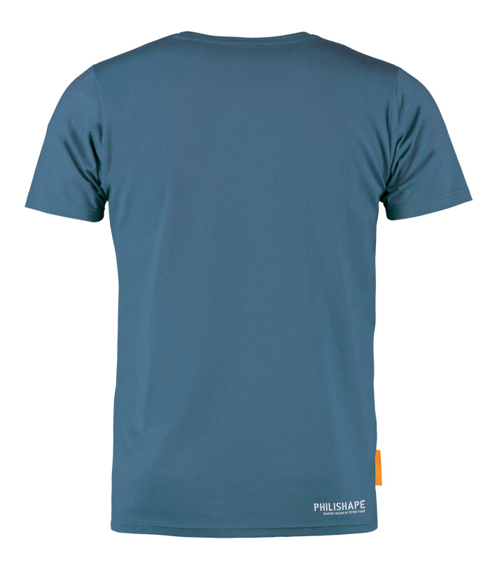 Okimono T-shirt Heren, Blauw, Philishape