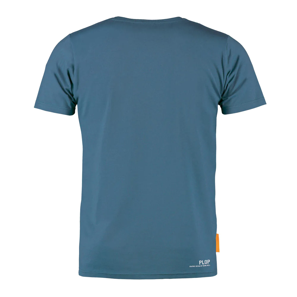 Okimono T-shirt Heren, Blauw, Plop