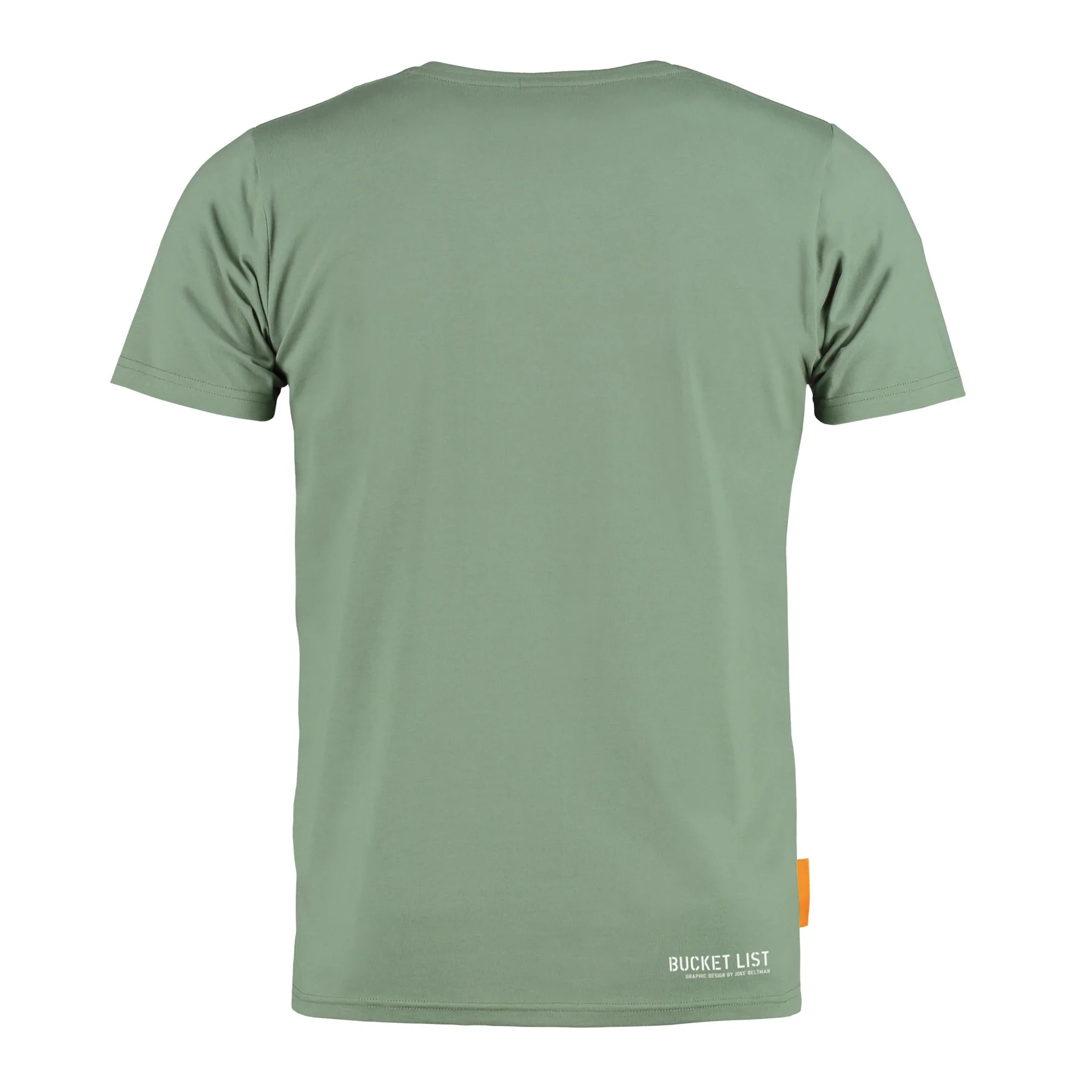 Okimono T-shirt Heren, Groen, Bucket List - Afbeelding 2