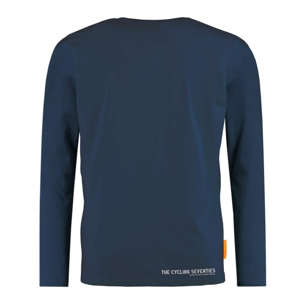 Okimono Longsleeve Heren, Donkerblauw, Cycling Seventies