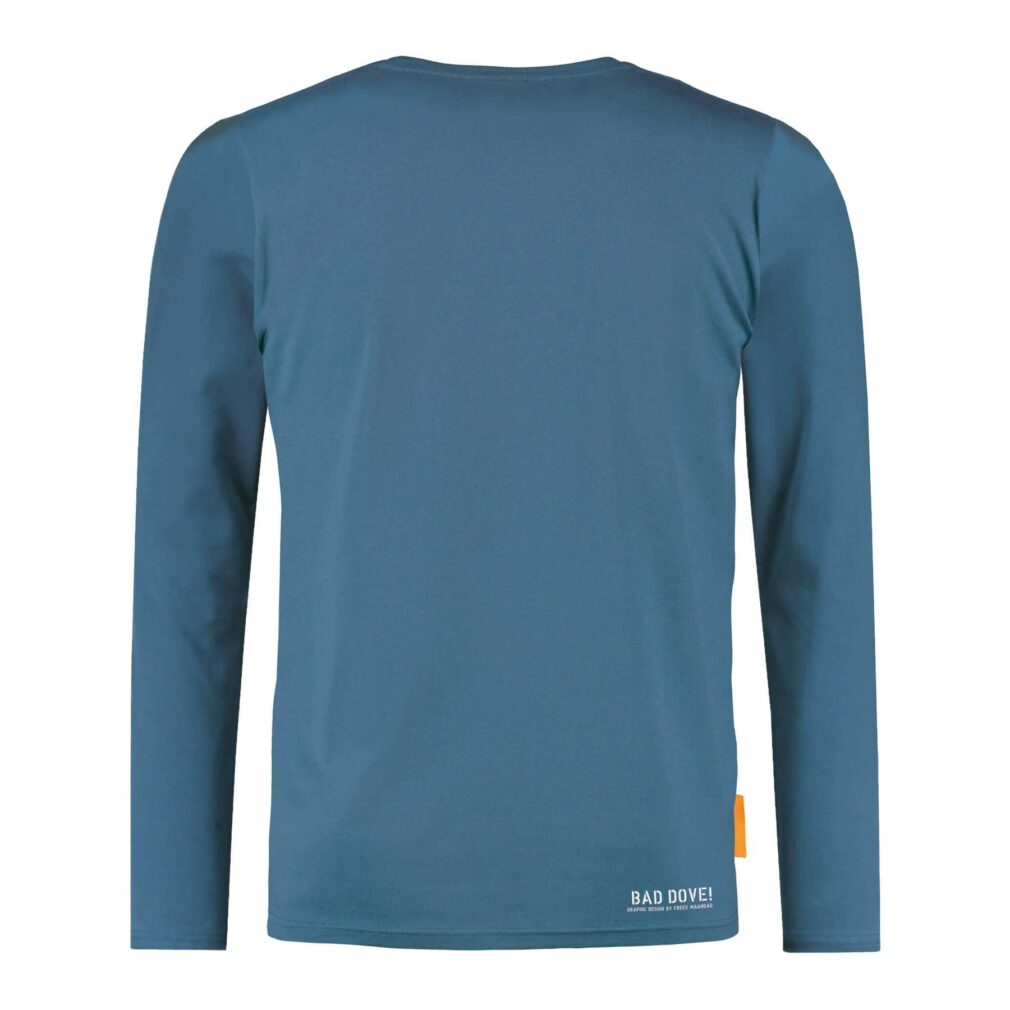 Okimono Longsleeve Heren, Blauw, Bad Dove