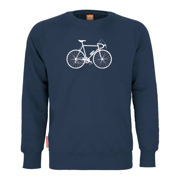 Okimono sweater cycling blauw