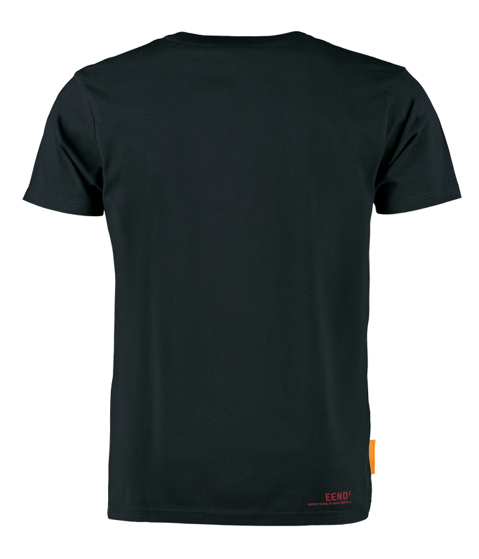 Okimono T-shirt Heren, Zwart, Eend 2