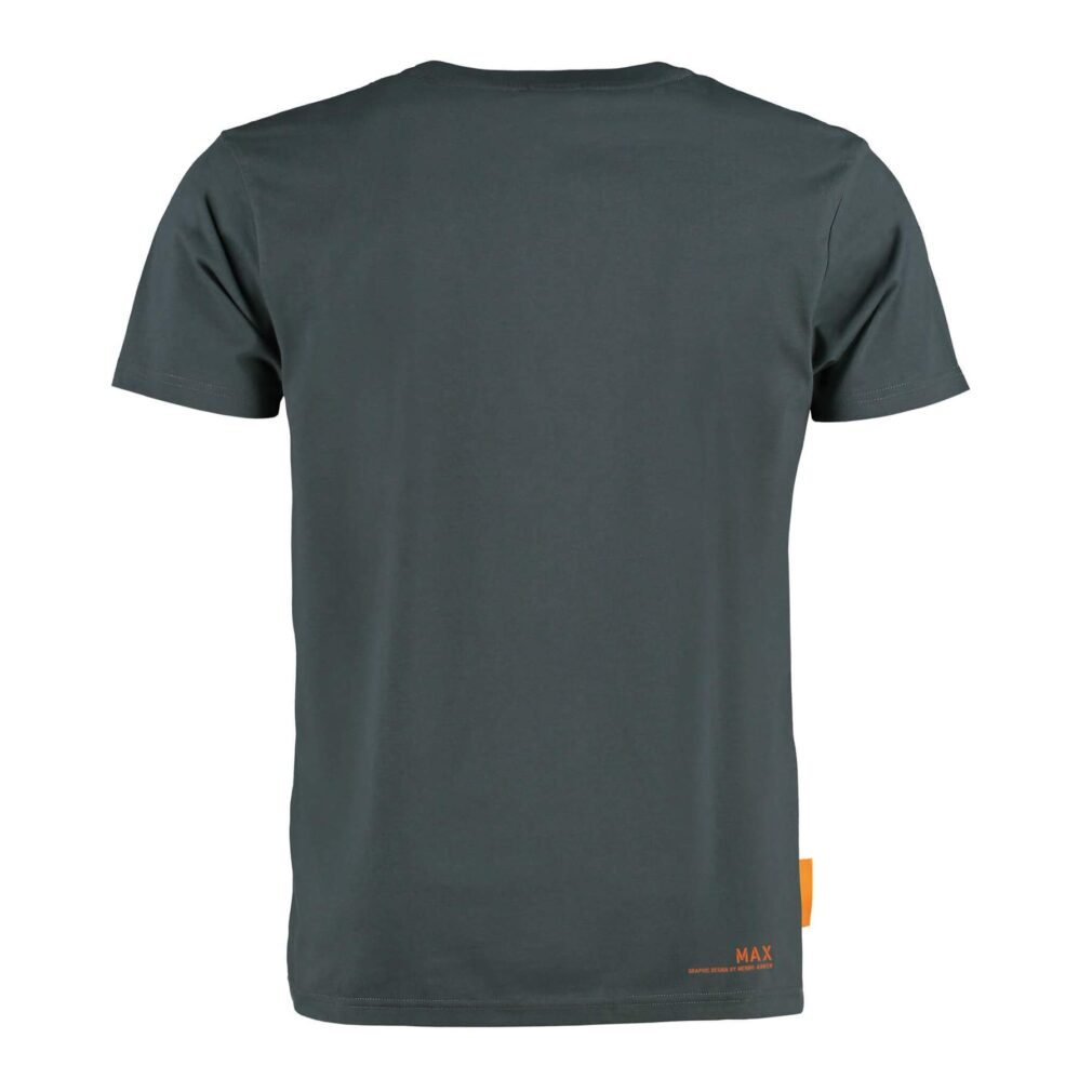 Okimono T-shirt Heren, Grijs, Max