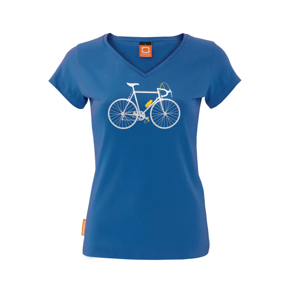 Okimono T-shirt Dames Kobaltblauw, The Cycling Seventies