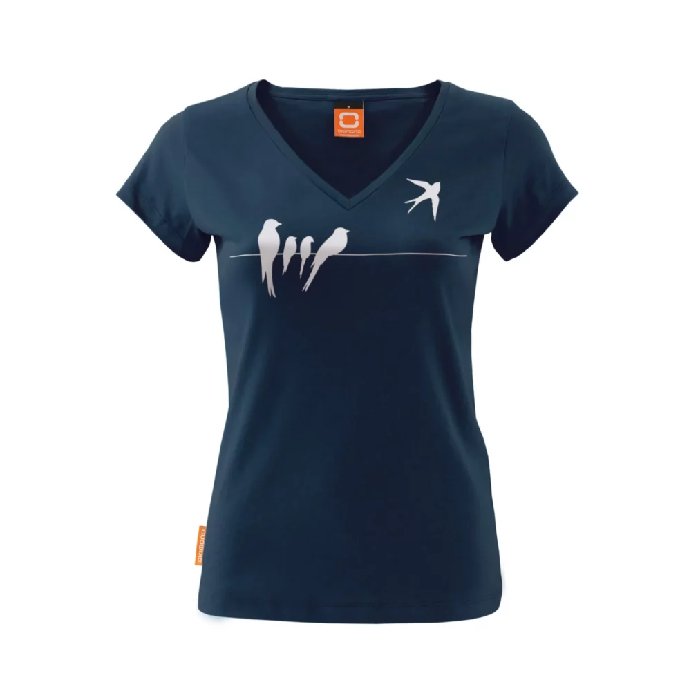 Okimono T-shirt Dames Donkerblauw, Wish You Were Here