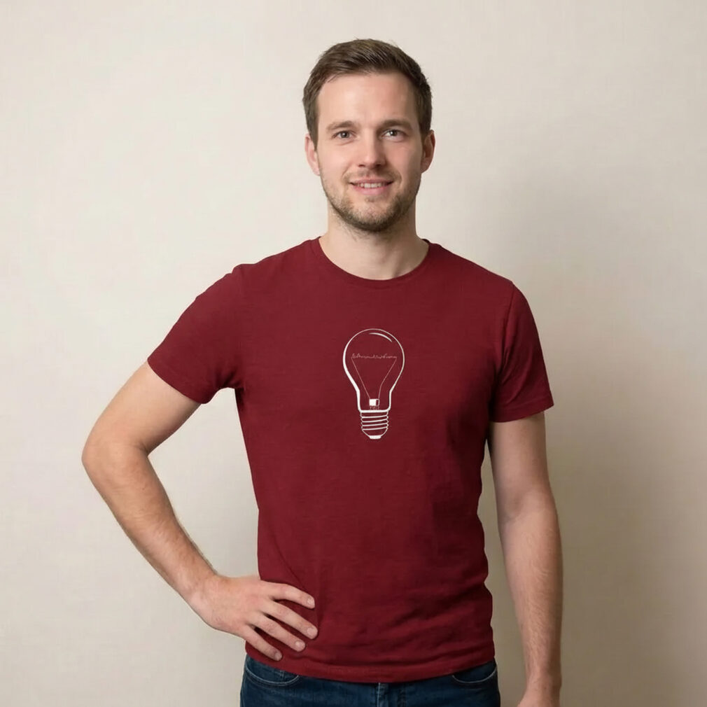 Okimono T-shirt Heren Lampje