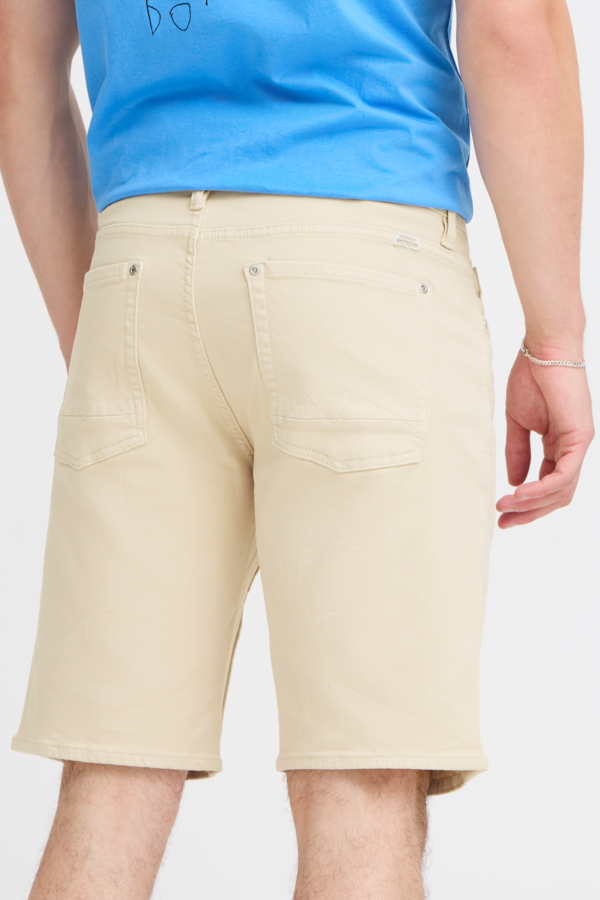 Blend Jogg Denim Korte Broek Knoop Sand