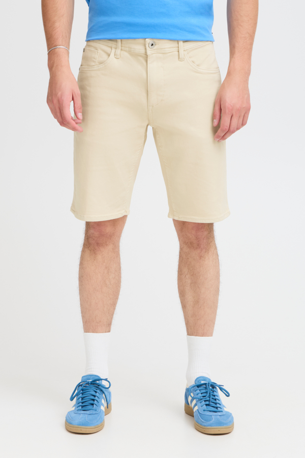Blend Jogg Denim Korte Broek Knoop Sand