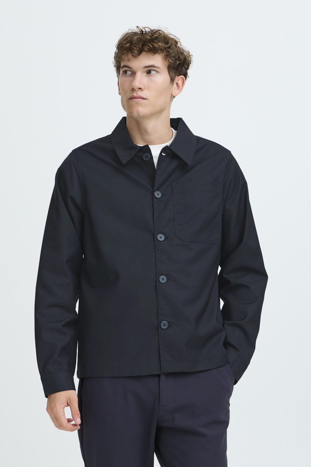 Casual Friday Overshirt Donkerblauw