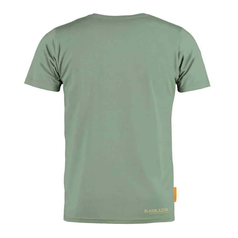 Okimono, Herren-T-Shirt, Grün, Blattbläser