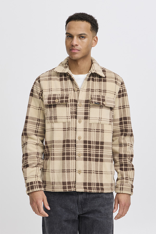 Blend Sherpa Bruin Beige Geruit