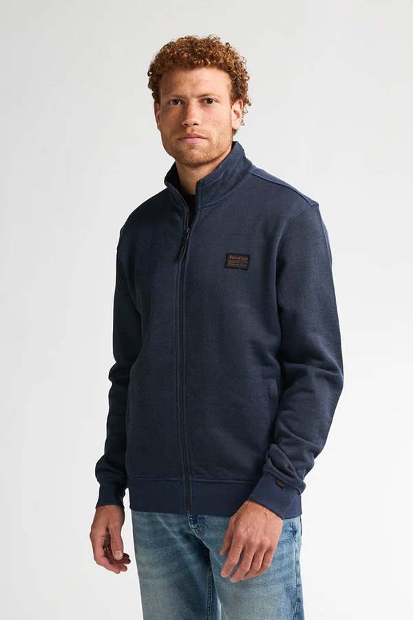 Petrol Vest Zonder Capuchon Ruis Donkerblauw