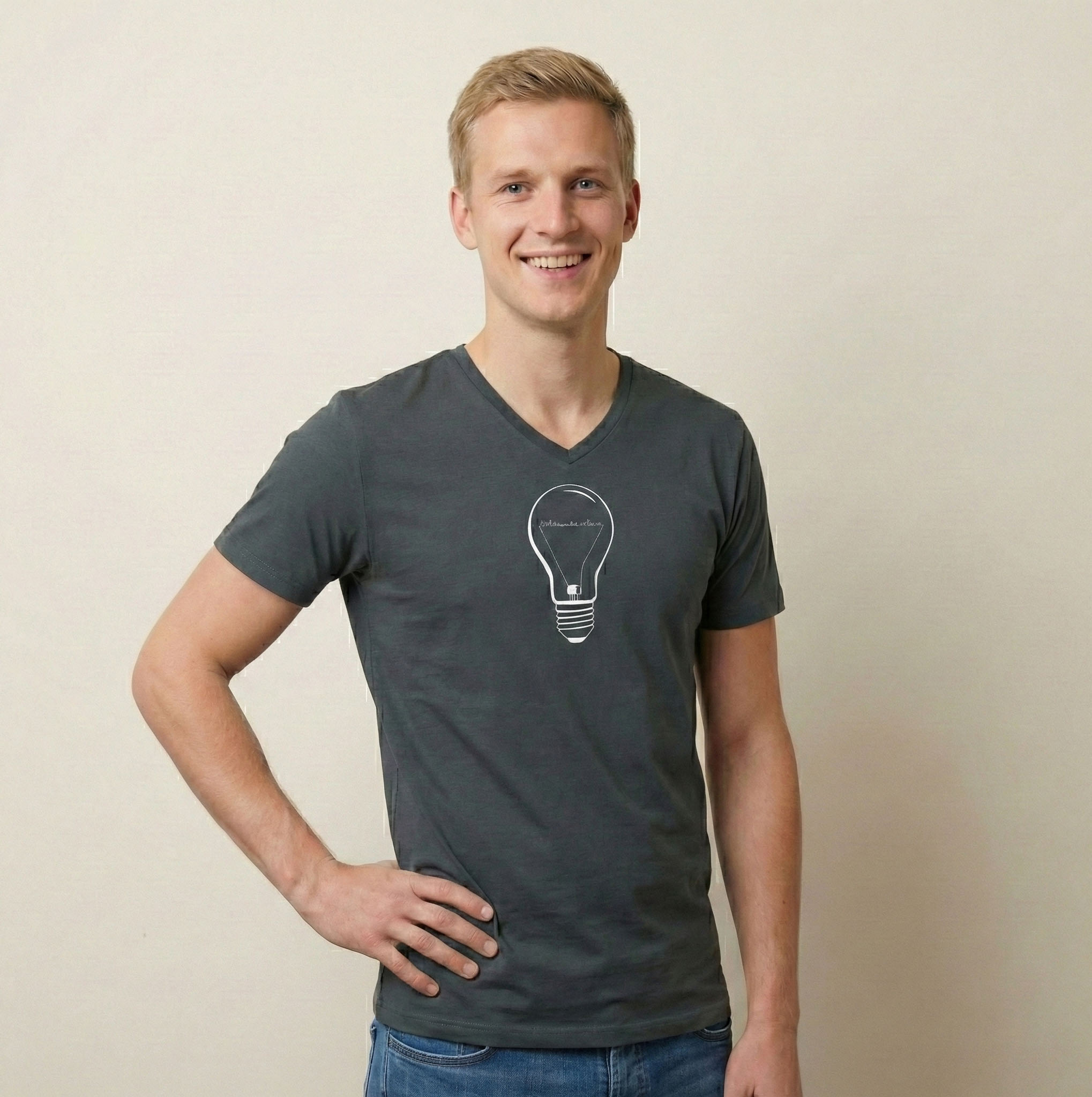 Okimono T-shirt Heren Lampje