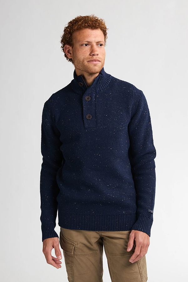 Petrol Sweater Donkerblauw Katoen Acryl