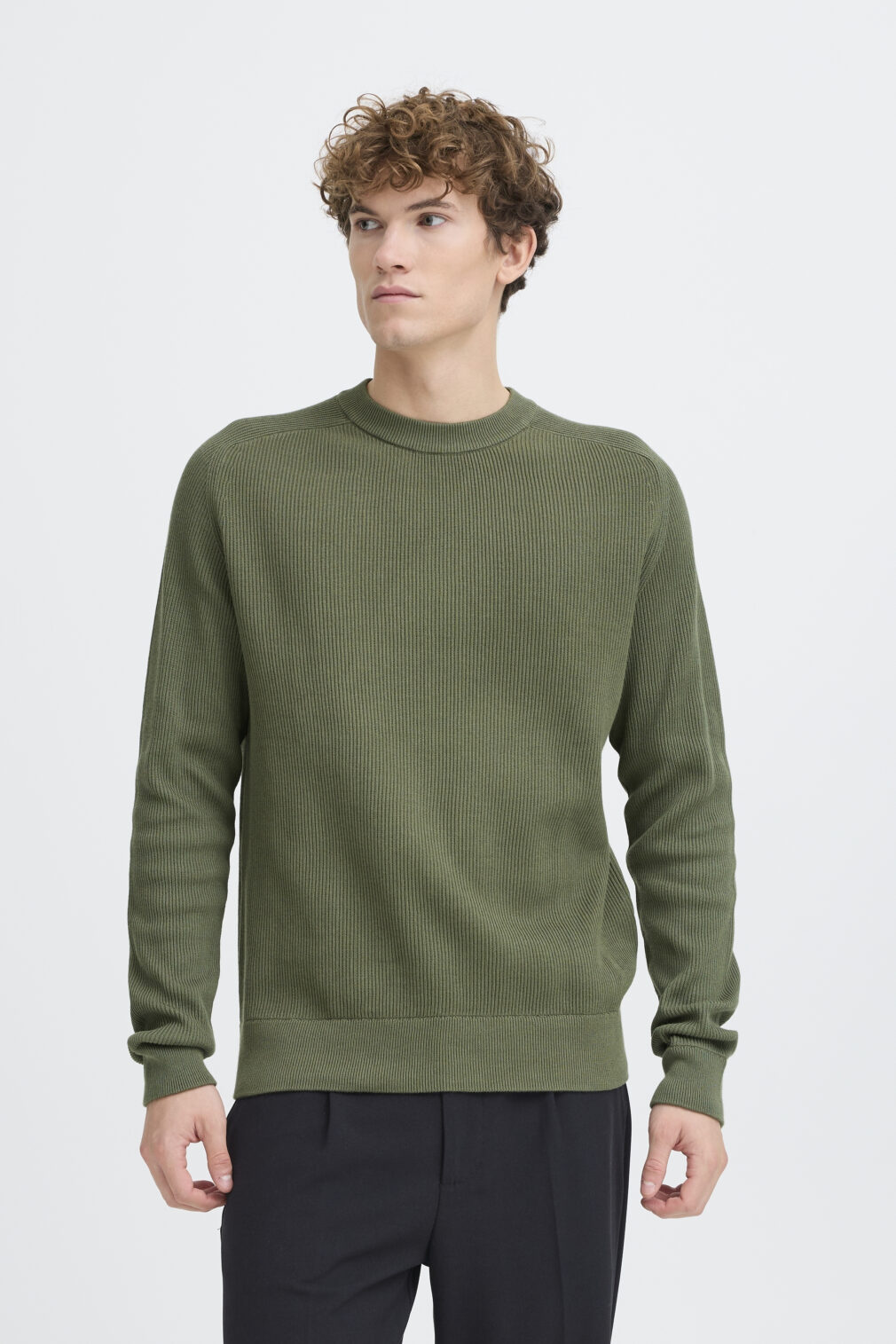 Casual Friday Sweater Raglan Mouw Groen