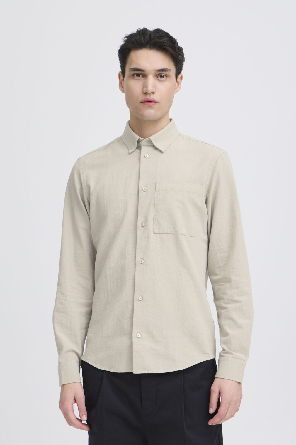 Casual Friday Blouse Katoen Groen/Grijs 2026