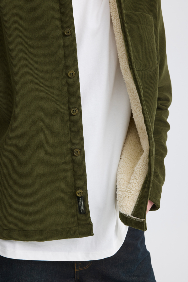 Blend Sherpa Rib Olive Zacht