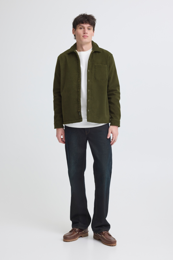 Blend Sherpa Rib Olive Zacht