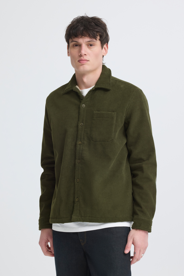Blend Sherpa Rib Olive Zacht