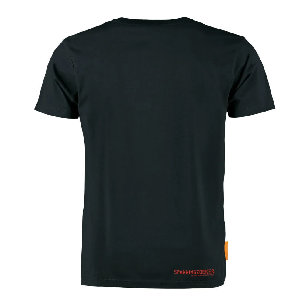 Okimono, T-shirt Heren, Zwart, Spanningzoeker