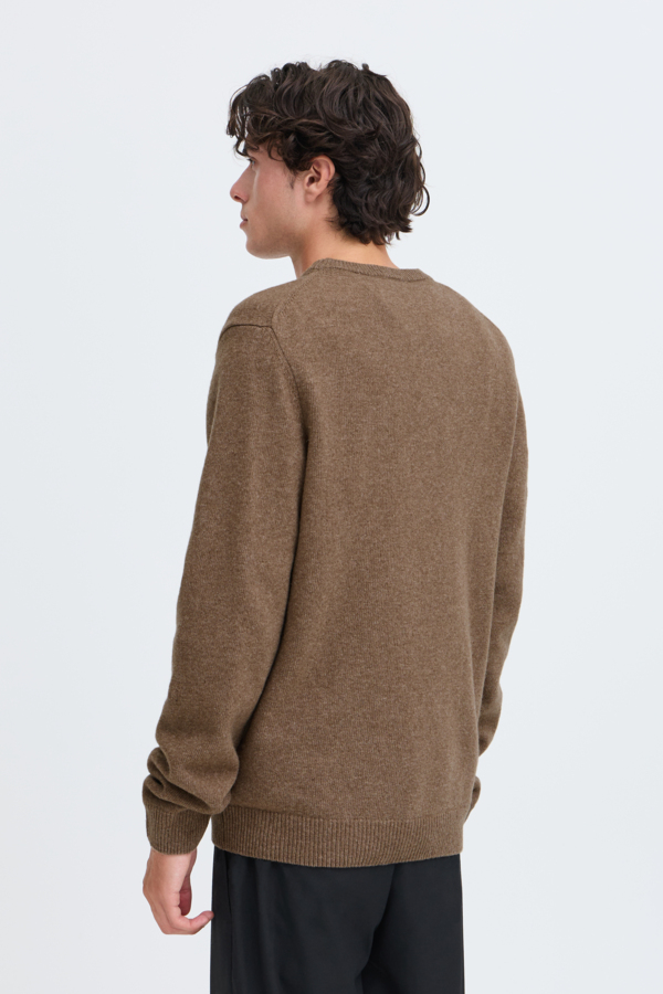 Casual Friday Lamswol Sweater Taupe