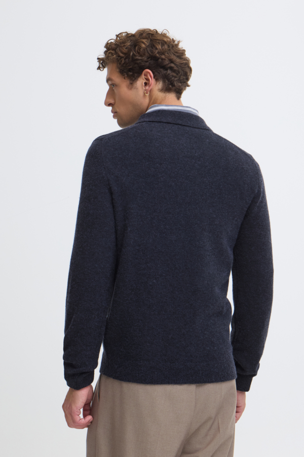 Casual Friday Polo Sweater Donkerblauw