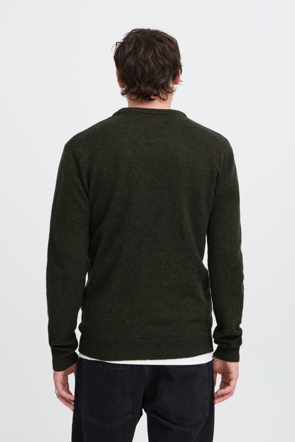 Blend Sweater Wool Mix Donkergroen