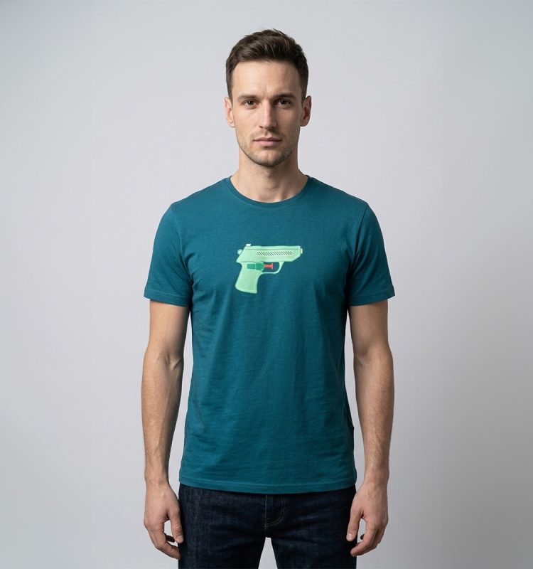 Okimono T-shirt Heren Hands Up
